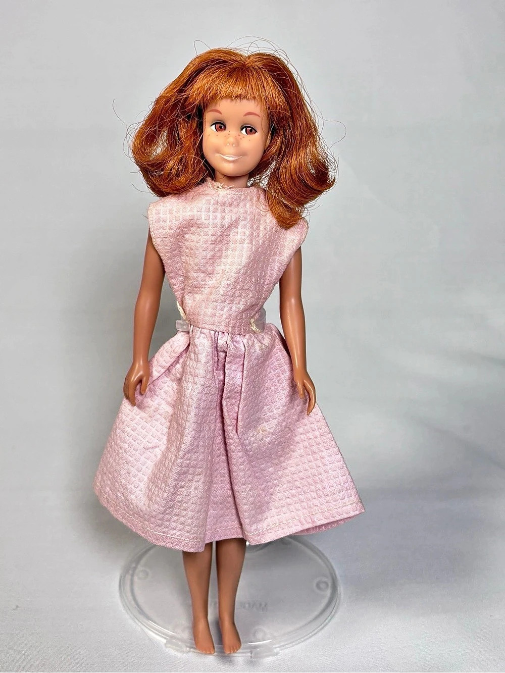 Vintage 1963 Mattel Skooter Doll Titian Red Hair Freckles Skipper Friend